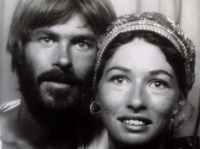 Frank and Gayle in pay photobox in Djbouti