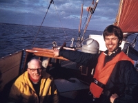 Sail training with my mentor in the Solent, England